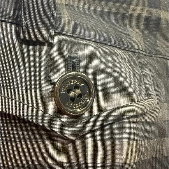 Burberry Brit Gray Plaid Bermuda shorts size 12 - Picture 5 of 5